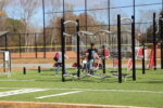 Park visitors on fit course at Davie Community Park